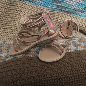 Girls size 9 gladiator sandals